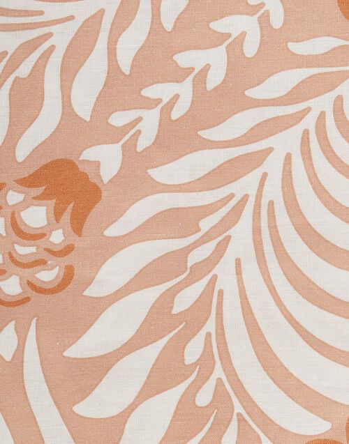 La Doublej Large Tablecloth Tudor Pink In Linen