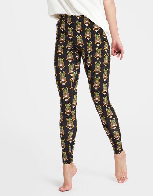 La Doublej Leggings Scarab Black In Skinny Jersey