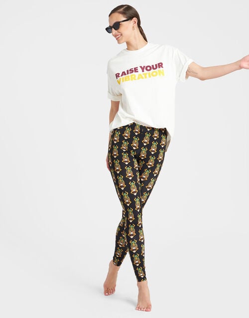 La Doublej Leggings Scarab Black In Skinny Jersey