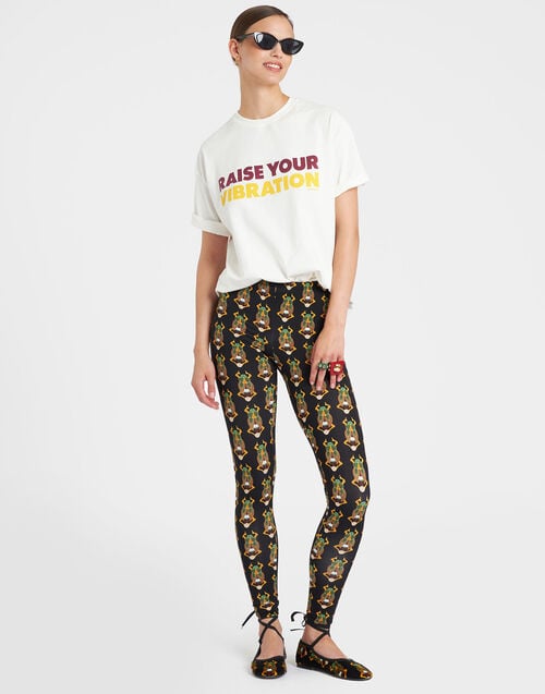 la doublej Leggings Scarab Black in Skinny Jersey