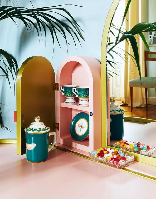 La Doublej Lidded Mug Libellula