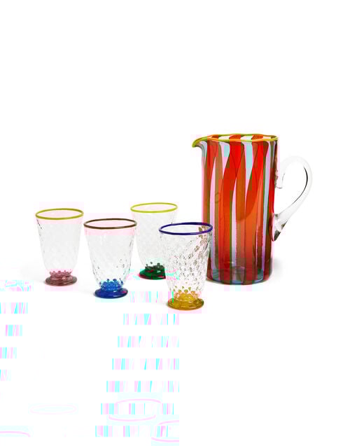 La Doublej Mamma Carafe Red In Murano Glass