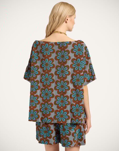 La Doublej Meditation Tee Caper Rust In Terrycloth