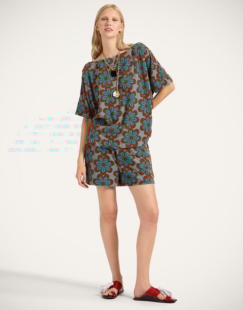 La Doublej Meditation Tee Caper Rust In Terrycloth