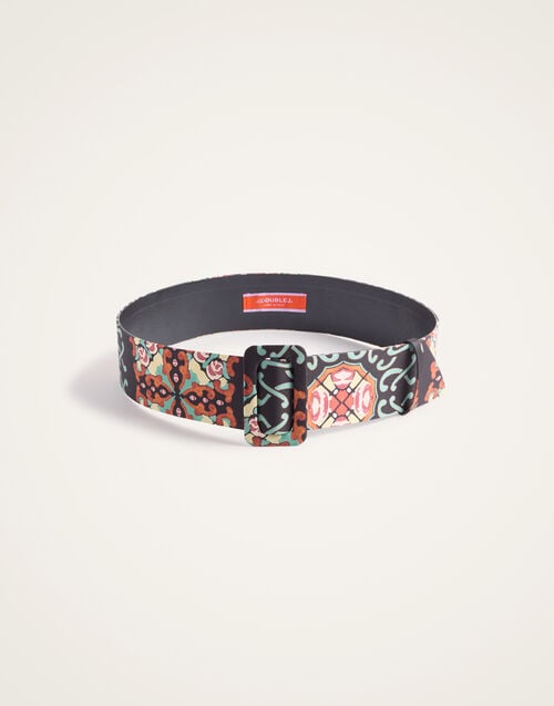 La Doublej Medium Belt Ballata Black In Twill Poly