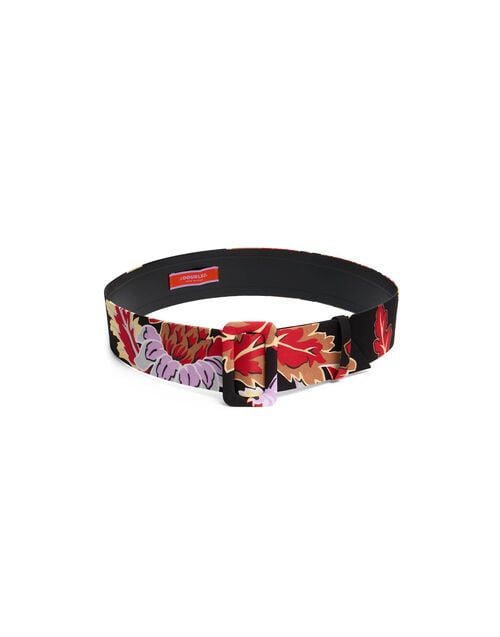 La Doublej Medium Belt Lark Black In Light Faille
