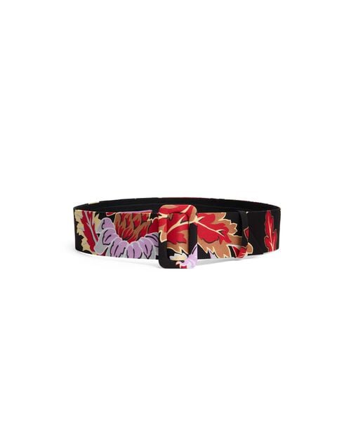 La Doublej Medium Belt Lark Black In Light Faille