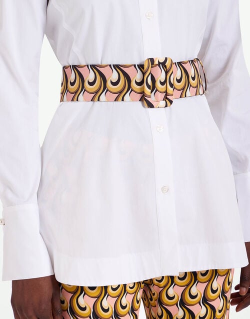 la doublej Medium Belt Melty Pink in Light Faille