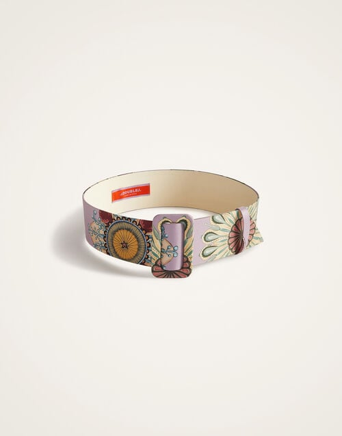 La Doublej Medium Belt Nucleus Dusty Pink In Twill
