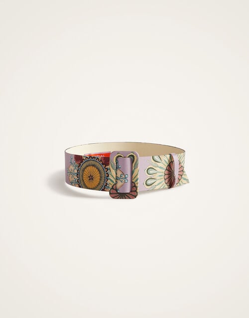 La Doublej Medium Belt Nucleus Dusty Pink In Twill