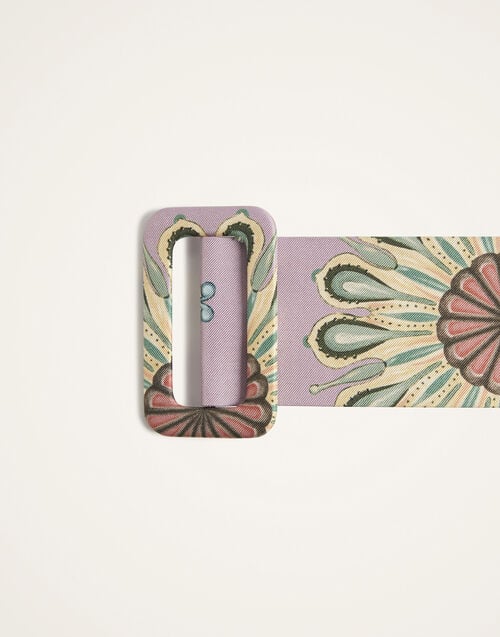 La Doublej Medium Belt Nucleus Dusty Pink In Twill