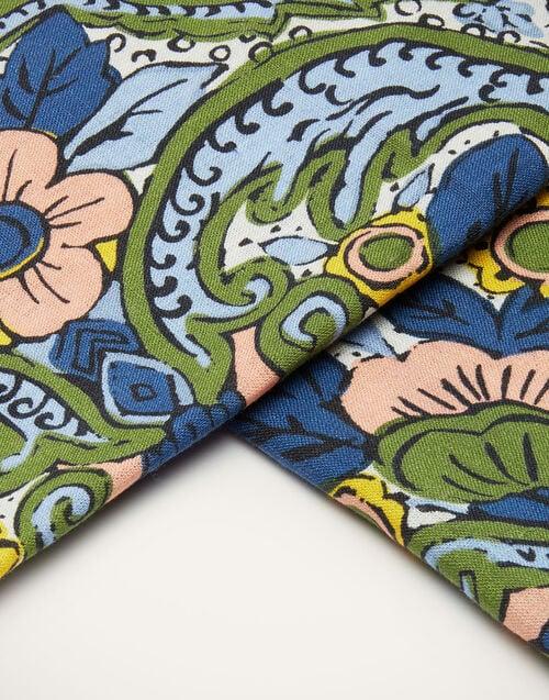 La Doublej Medium Tablecloth Corte Blu In Linen