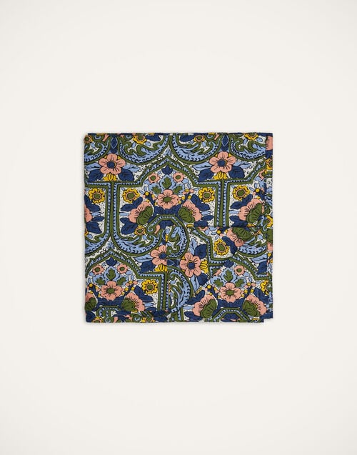 la doublej Medium Tablecloth Corte Blu in Linen