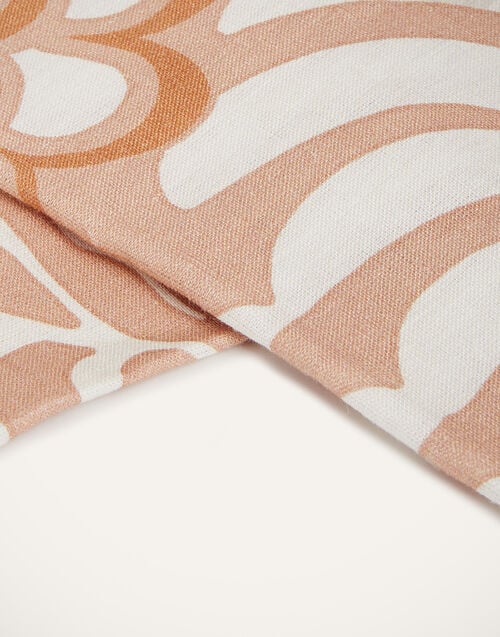 La Doublej Medium Tablecloth Tudor Pink In Linen