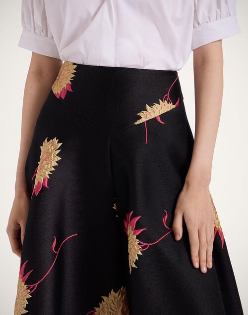 La Doublej Milano Skirt Derby Black In Jacquard