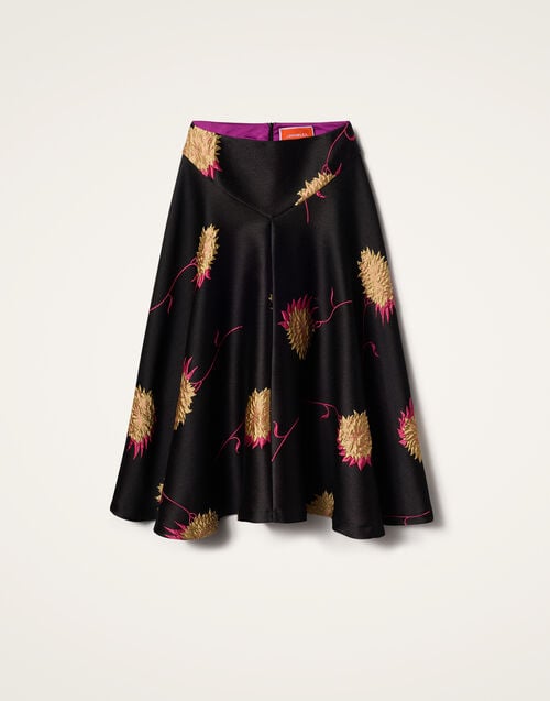 La Doublej Milano Skirt Derby Black In Jacquard