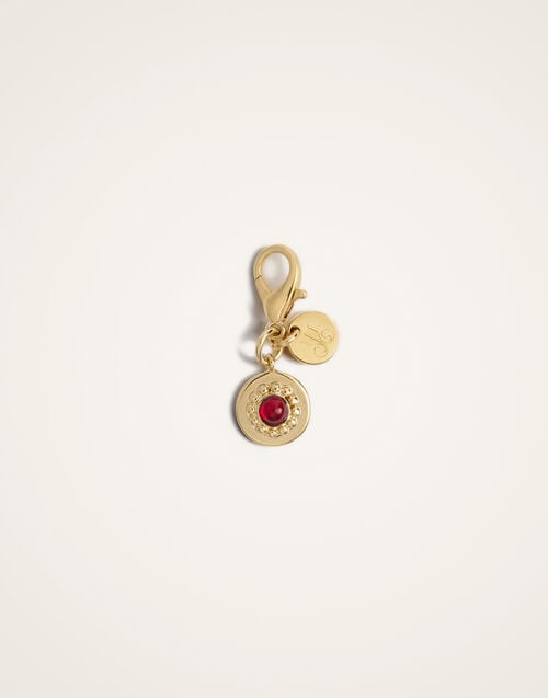 La Doublej Mineral Charm 24k Gold Plate