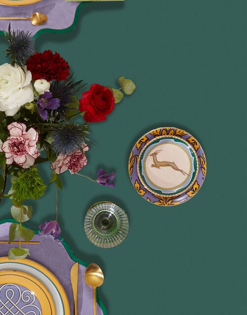 La Doublej Mini Plate Doe In Porcelain