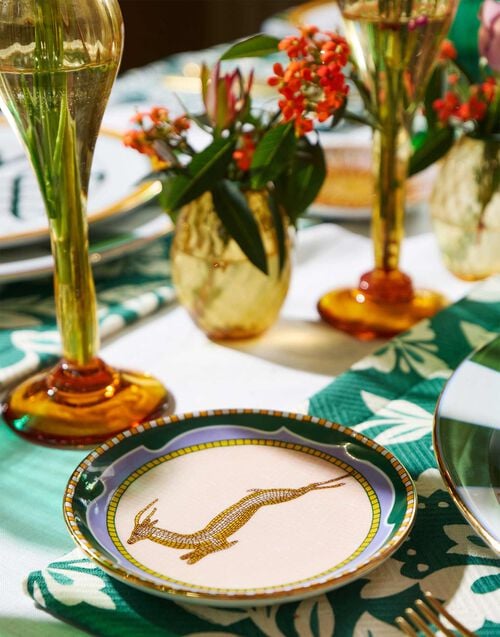 La Doublej Mini Plate Doe In Porcelain