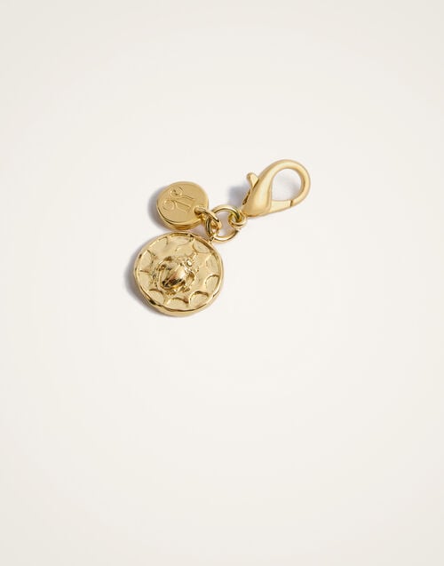 La Doublej Mini Scarab Charm 24k Gold Plate