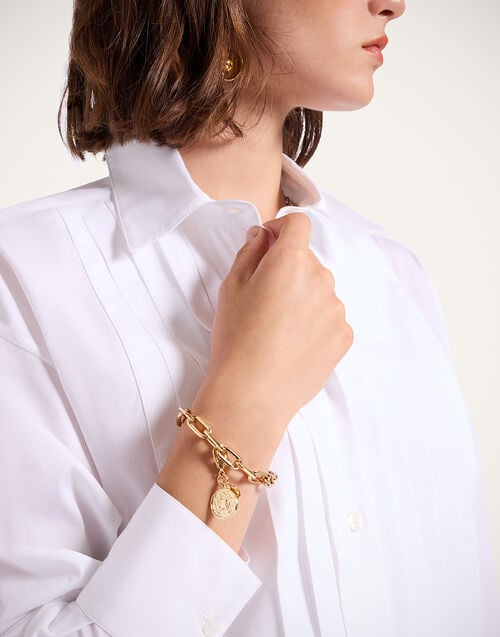 la doublej Mini Scarab Charm 24k Gold Plate