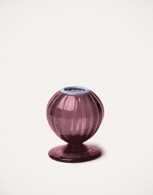 la doublej Onion Vase Violet in Murano Glass