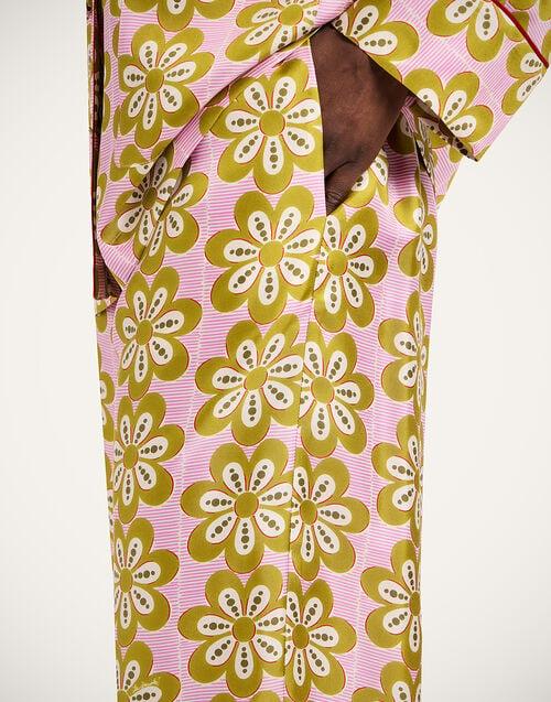 La Doublej Pajama Pants Caper Pink In Silk Twill