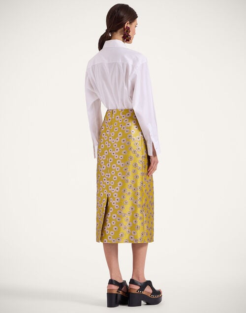 La Doublej Pencil Skirt Margarita In Jacquard