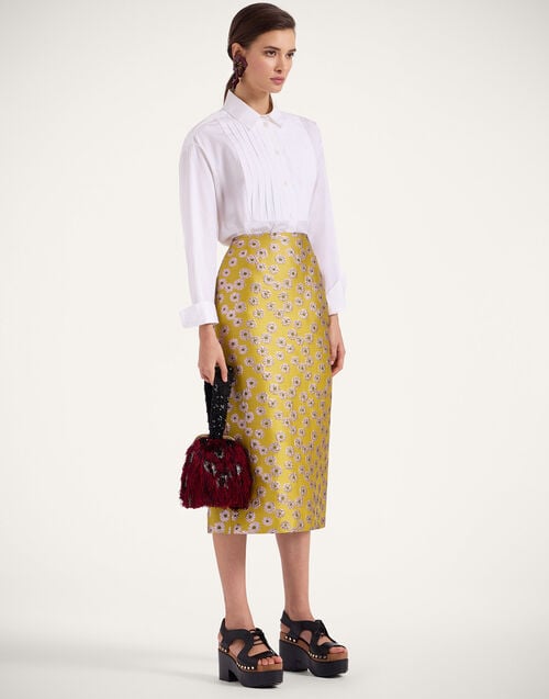 La Doublej Pencil Skirt Margarita In Jacquard