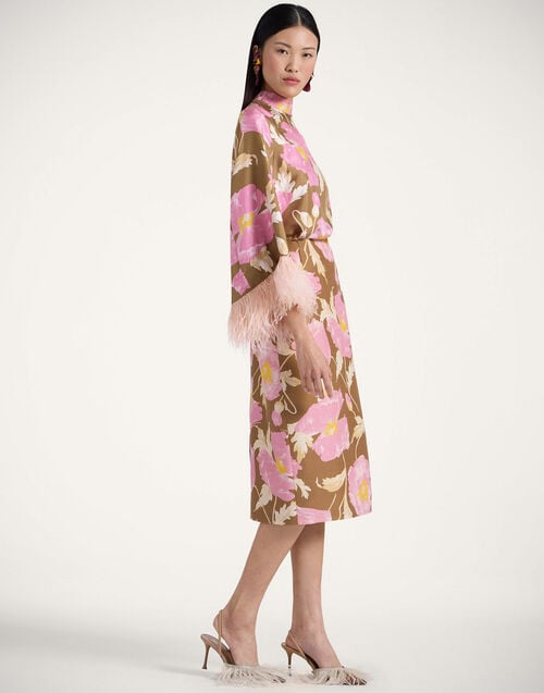 La Doublej Pencil Skirt Sylph Khaki In Cady Wool