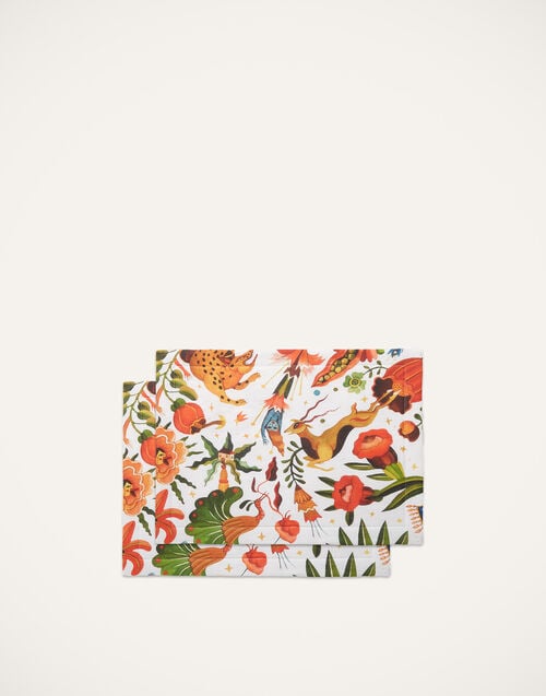 la doublej Placemat Set Of 2 Jungle Book in Linen