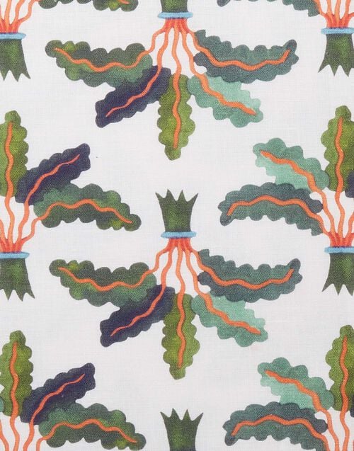 La Doublej Placemat Set Of 2 Palms In Linen