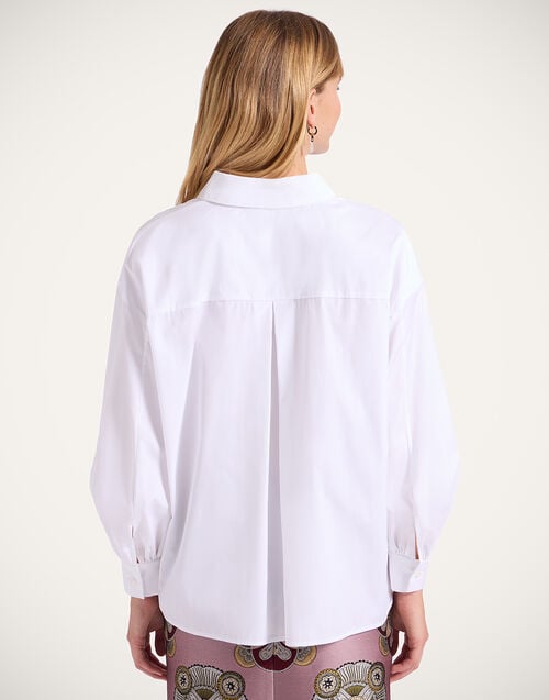 La Doublej Poet Shirt Solid White In Tailor Poplin