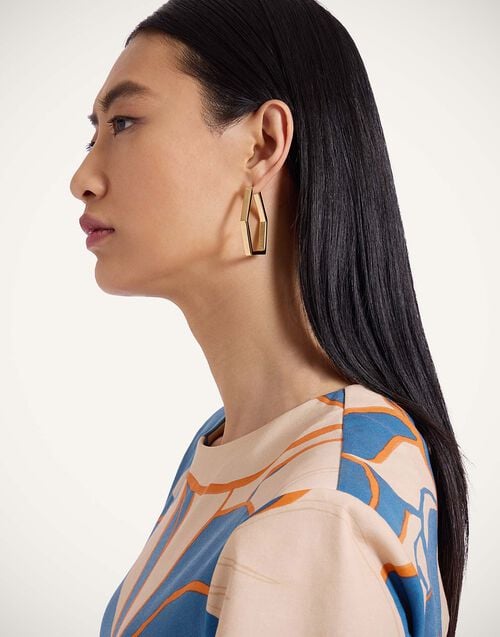 la doublej Portal Hoops 24k Gold Plate