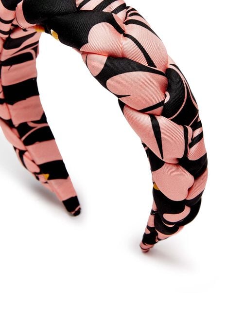 La Doublej Rapunzel Headband Ali Rosa In Twill