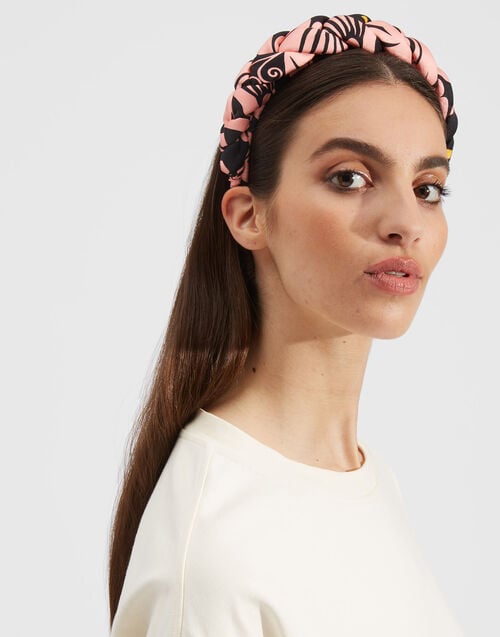 La Doublej Rapunzel Headband Ali Rosa In Twill