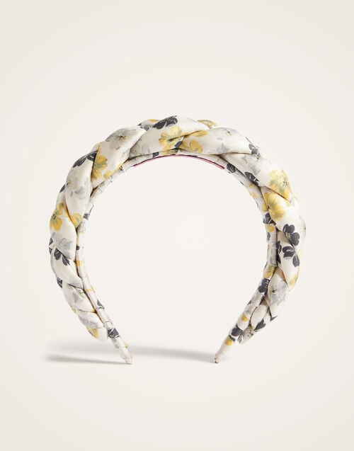 La Doublej Rapunzel Headband Cupid White In Twill