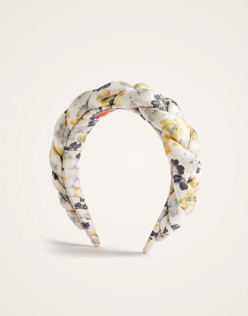La Doublej Rapunzel Headband Cupid White In Twill