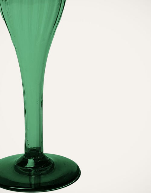 La Doublej Scallion Vase Verde In Murano Glass