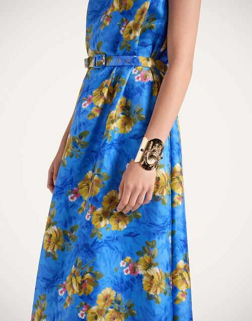 La Doublej Scarab Bangle 24k Gold Plate