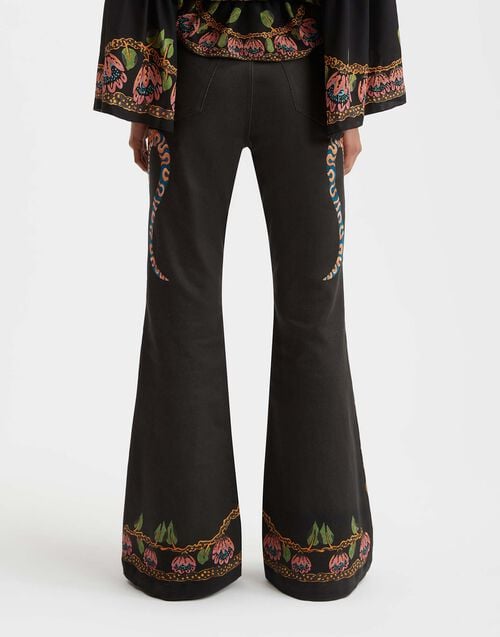 La Doublej Superflare Jeans Eve Black In Denim