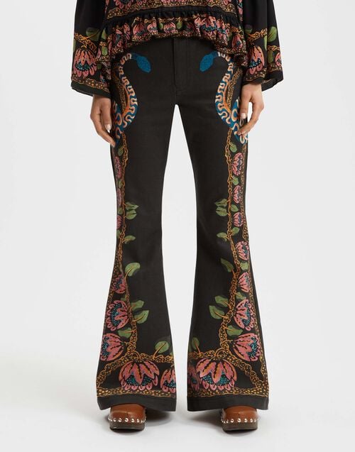 La Doublej Superflare Jeans Eve Black In Denim