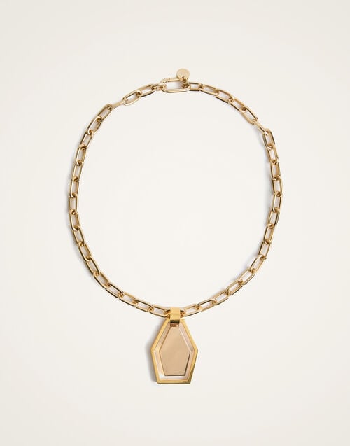 La Doublej Swinging Portal Necklace 24k Gold Plate