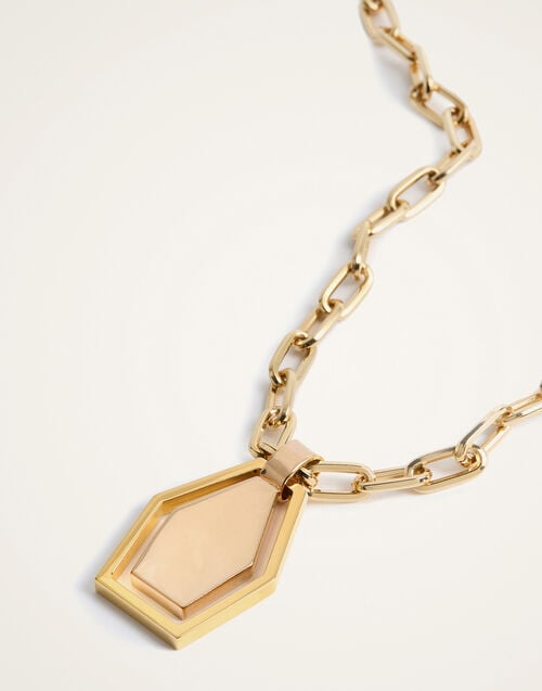 La Doublej Swinging Portal Necklace 24k Gold Plate