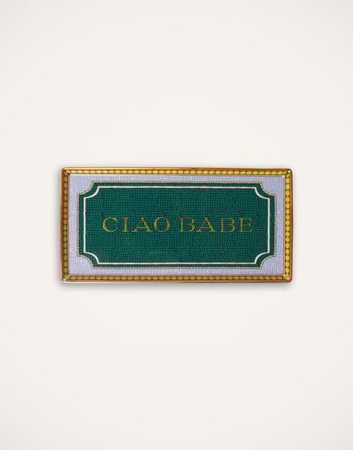 la doublej Tray Ciao Babe in Porcelain