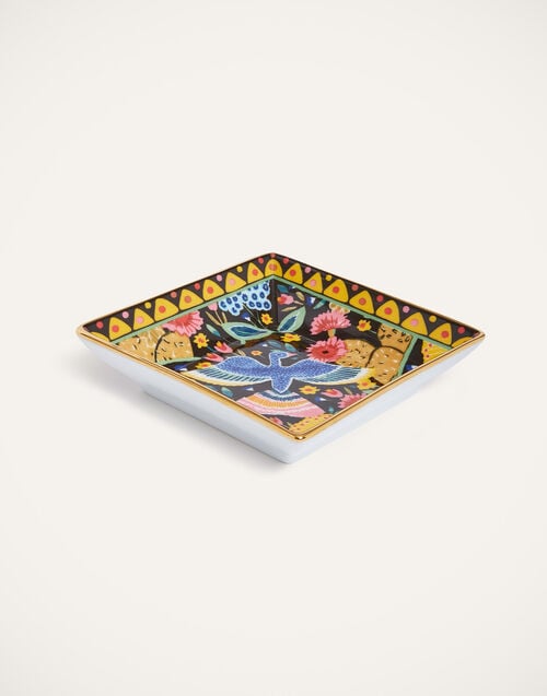 La Doublej Trinket Tray Colombo Black In Porcelain