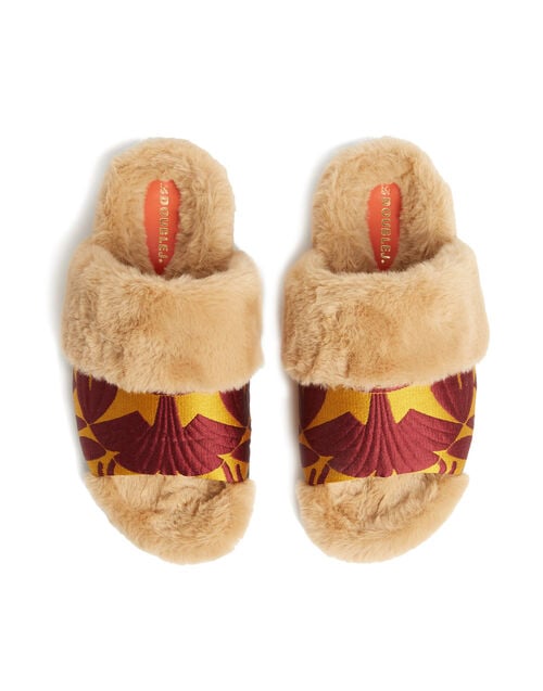 La Doublej Winter Slides Papyrus Gold In Jacquard