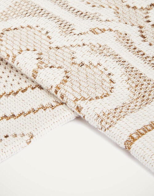 La Doublej Lacey Large Tablecloth Solid White Smoke In Embroidered Cotton