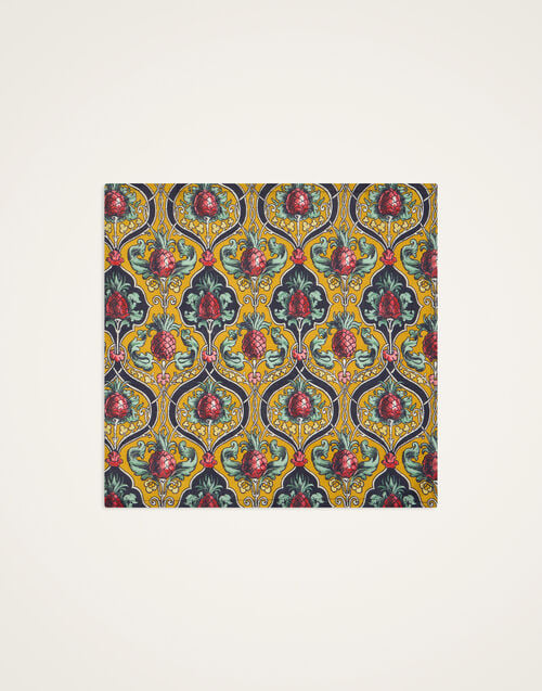 La Doublej Large Napkins Set Of 2 Ananas Yellow In Linen