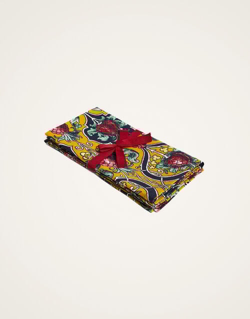 la doublej Large Napkins Set Of 2 Ananas Yellow in Linen